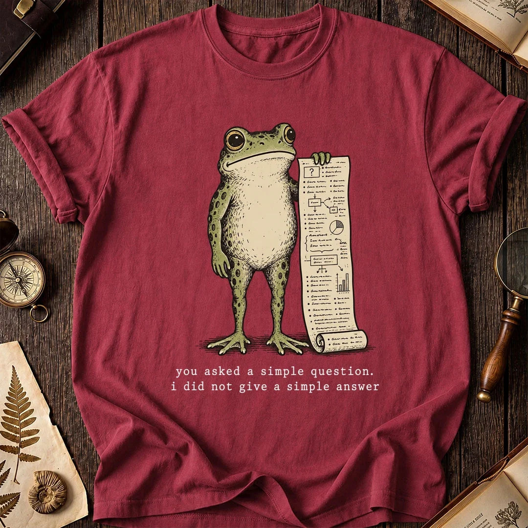 Long Answer Frog T-Shirt product image 5