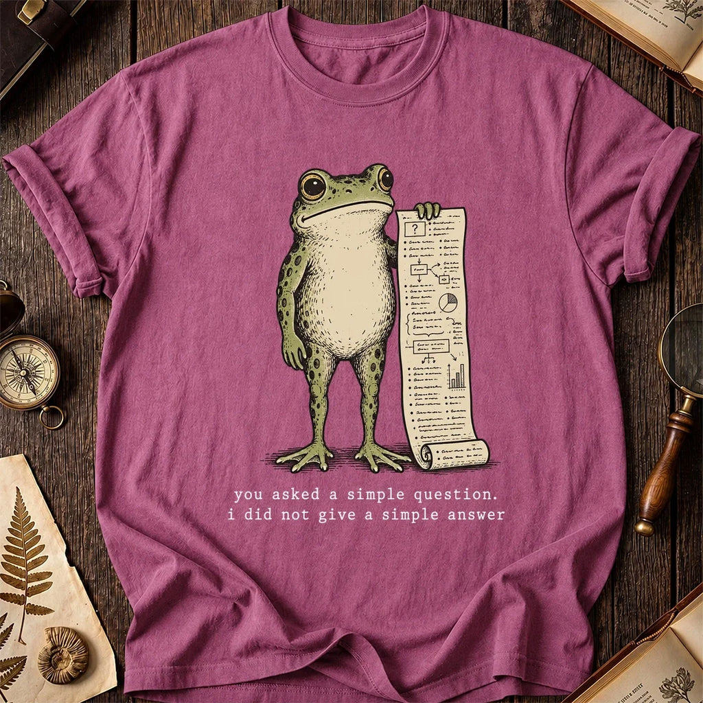 Long Answer Frog T-Shirt product image 2