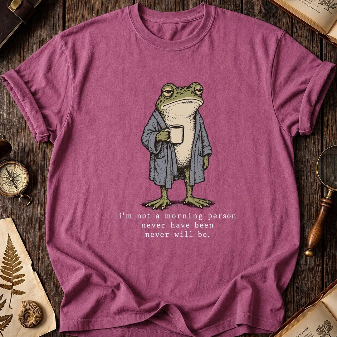 No Mornings Frog T-Shirt product image 3