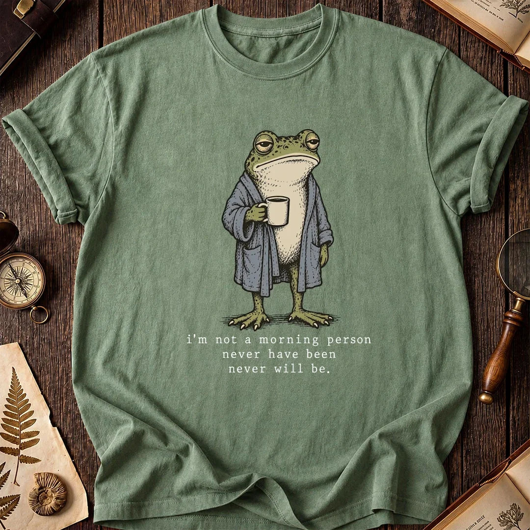 No Mornings Frog T-Shirt product image 1