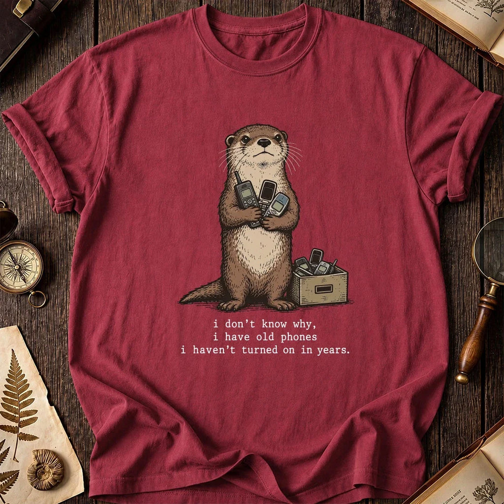 Old Phones Otter T-Shirt product image 4