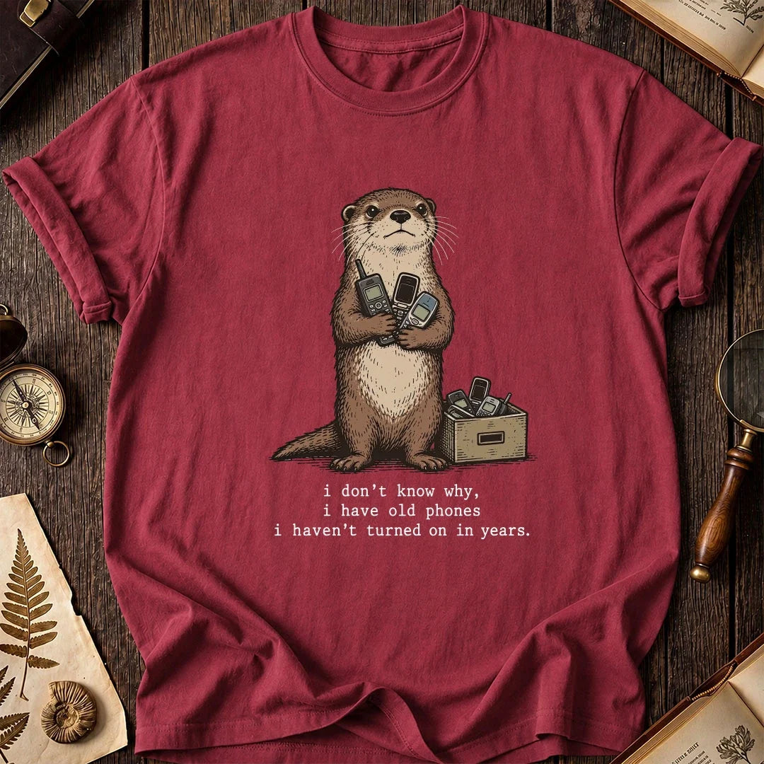 Old Phones Otter T-Shirt product image 4