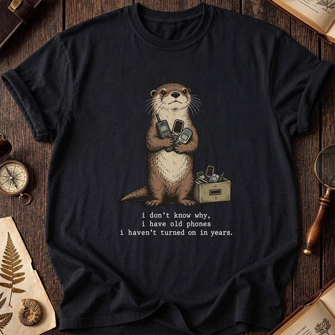 Old Phones Otter T-Shirt product image 2