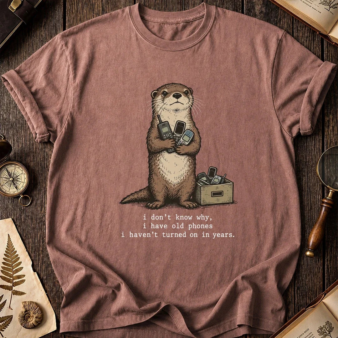 Old Phones Otter T-Shirt product image 8