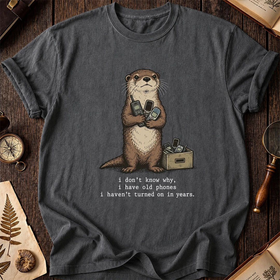 Old Phones Otter T-Shirt product image 6