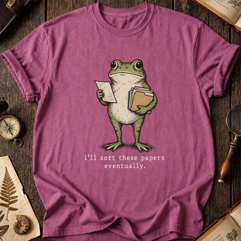 Paper Pile Frog T-Shirt product image 3