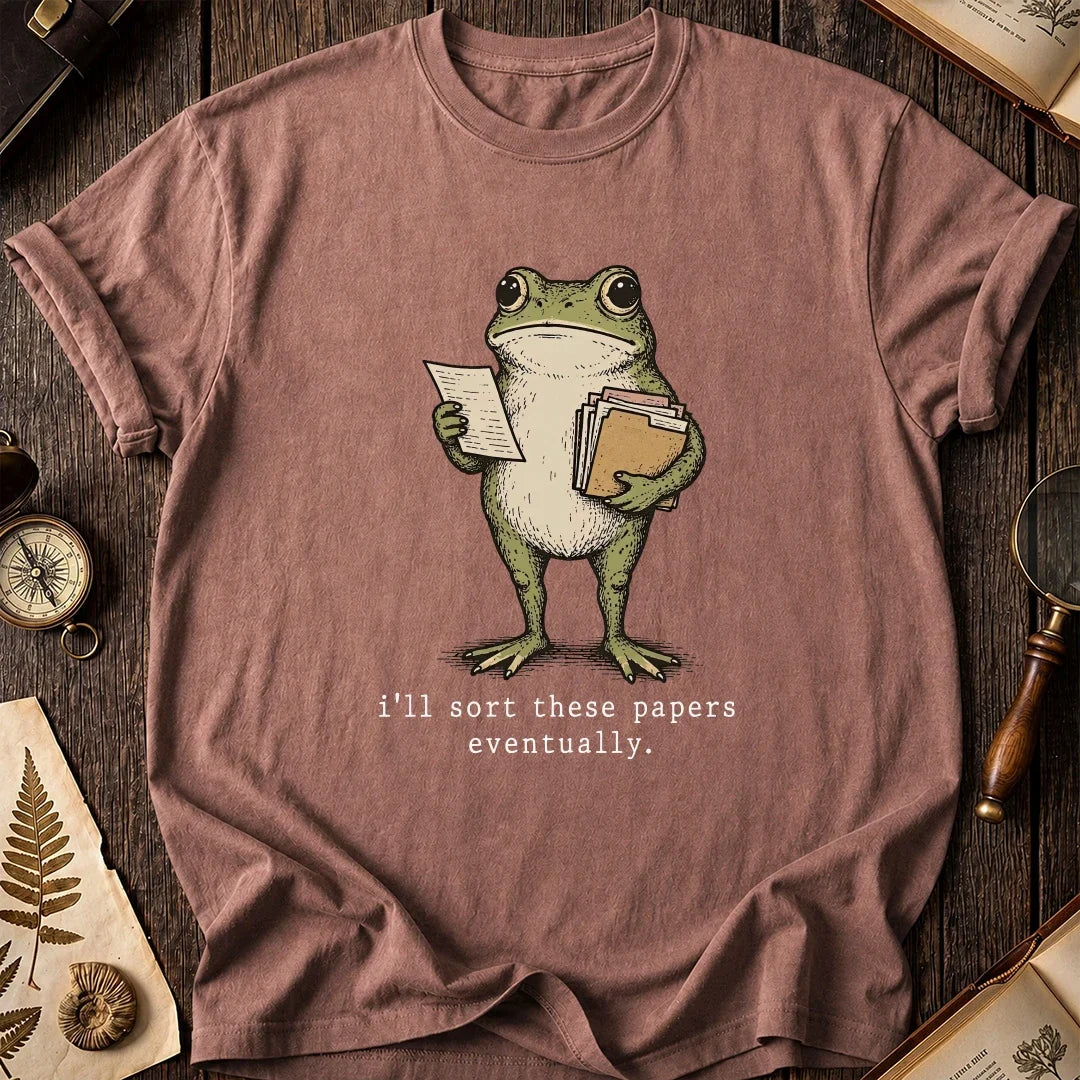 Paper Pile Frog T-Shirt product image 8