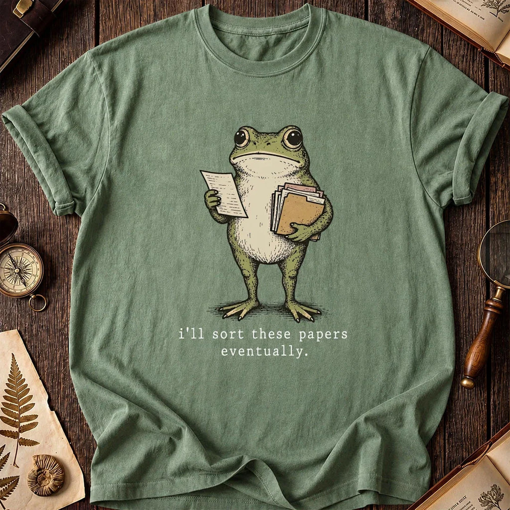 Paper Pile Frog T-Shirt product image 1