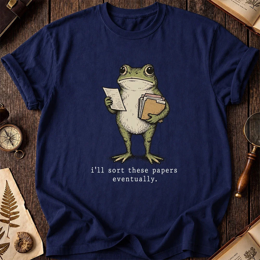 Paper Pile Frog T-Shirt product image 7