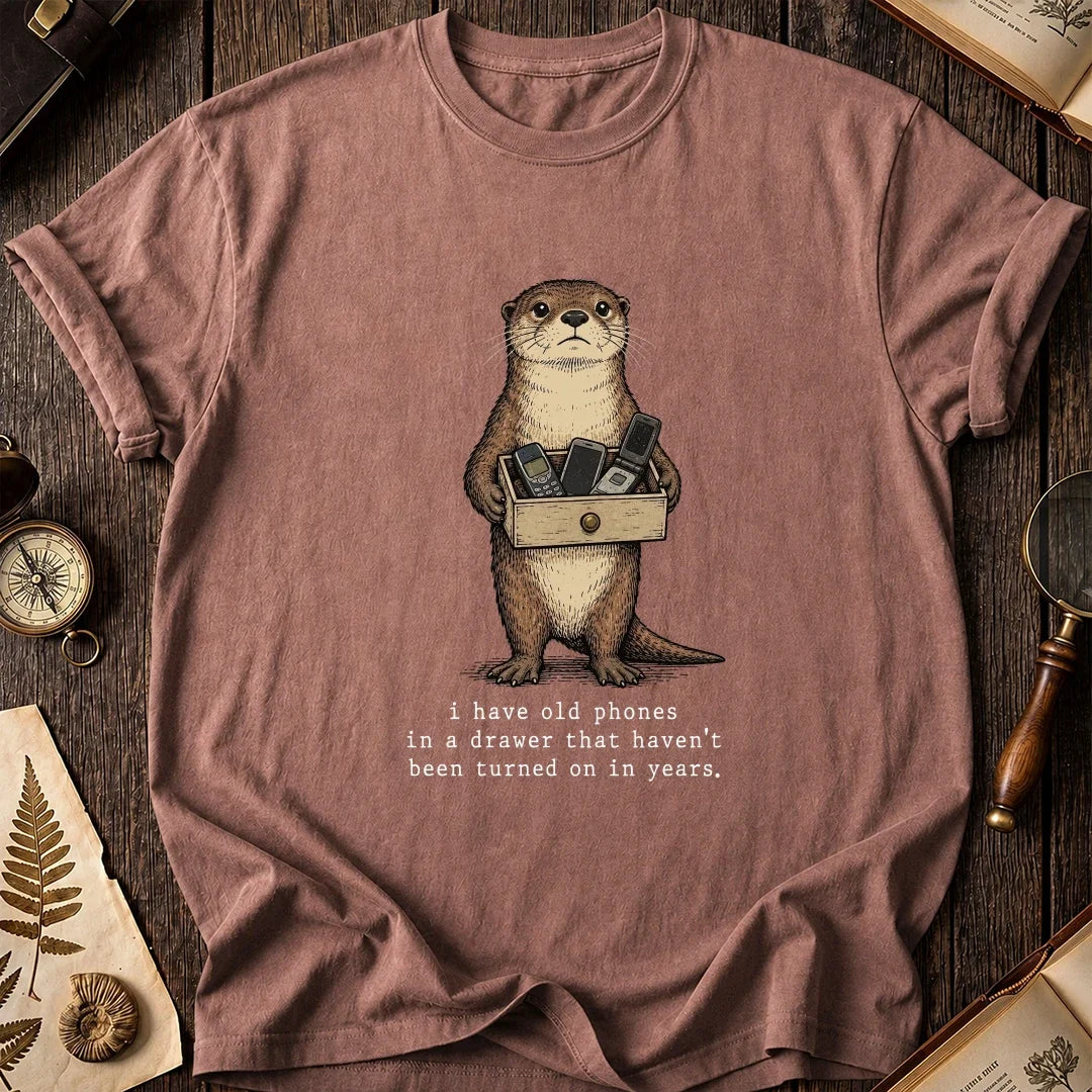 Phone Drawer Otter T-Shirt product image 8