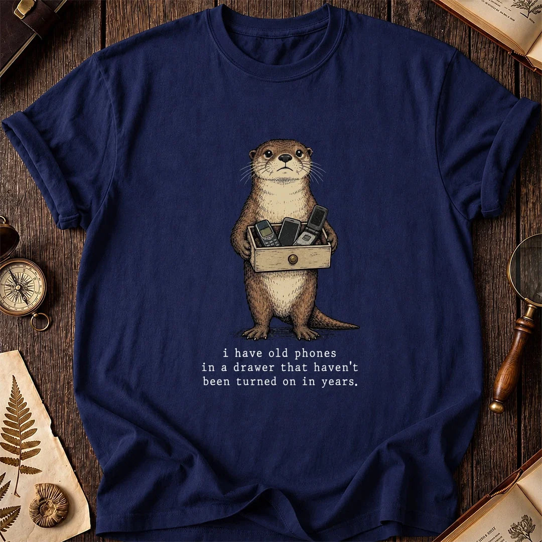 Phone Drawer Otter T-Shirt product image 7